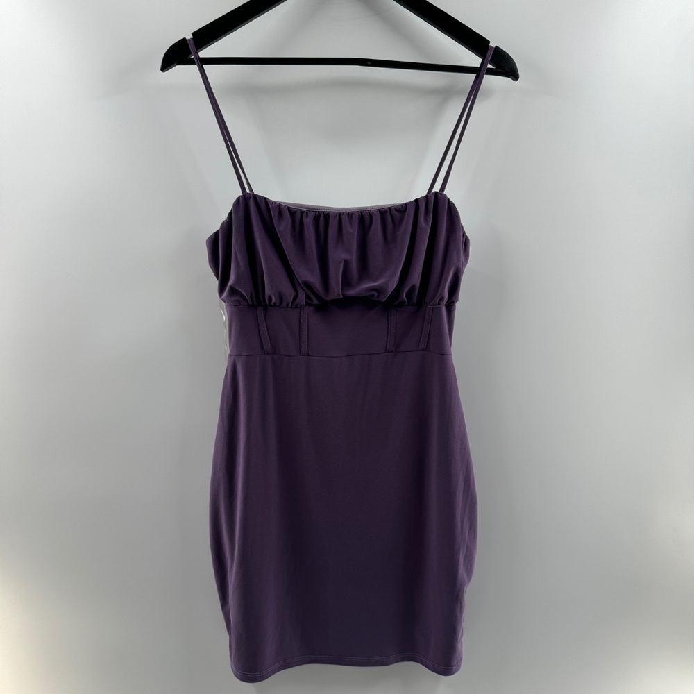 Glare Purple Spaghetti Strap Mini Dress Size Large Women’s